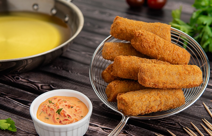 Goya CroquetasdeBacalaoconAiolidePimientosPiquillosyLimón